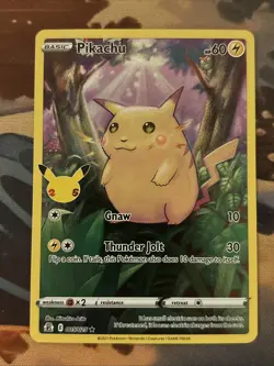 PIKACHU 005/025 HOLO RARE CELEBRATIONS POKEMON NM - Image 1