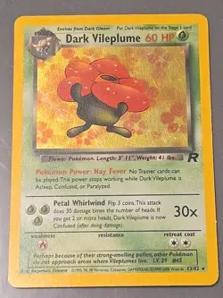 Pokemon Dark Vileplume 13/82 Holo - Team Rocket Unlimited LP-NM - Image 1