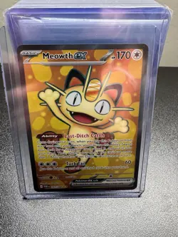 Meowth EX Pokemon TCG 107/088 Ultra Rare Perfect Order - Image 1