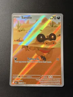 Sandile 135/086 BLK EN Black Bolt Illustration Rare Pokemon Near Mint - Image 1