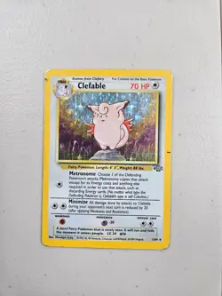 Clefable 1/64 Holo Rare Jungle HP Vintage Pokemon TCG - Image 1