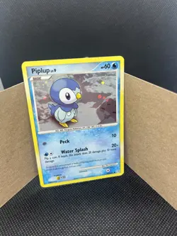 Pokemon TCG: Piplup Cosmos Holo 93/130, Diamond and Pearl, English, LP - Image 1