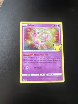 Pokemon 25th Anniversary Celebrations Mew Holo Rare Celebrations 011/025 - Image 1