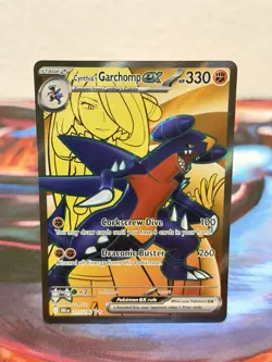 Pokemon Cynthia's Garchomp ex Sv10 Destined Rivals 215/182 330 HP Ultra Rare Ho… - Image 1