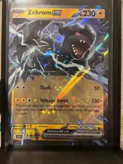 NM Zekrom ex 034/086 Holo Double Rare Black Bolt Pokemon - Image 1