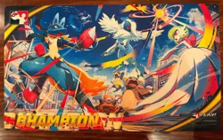 Mega Lucario vs Gardevoir Play Pokemon Official TCG Champion League Cup Playmat - Image 1