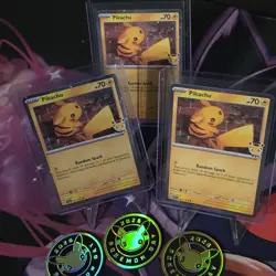 Pokemon TCG - Pikachu Cosmos Holo Pokemon Day 2026 Promo & Coins x3 - Image 1