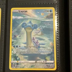 Pokemon Lapras Ultra Rare Holo GG05/GG70 Crown Zenith Galarian Gallery 2023 - Image 1