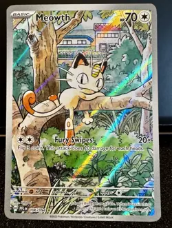 Pokemon Meowth 106/094 – Phantasmal Flames – English IR (Illustration Rare) NM - Image 1
