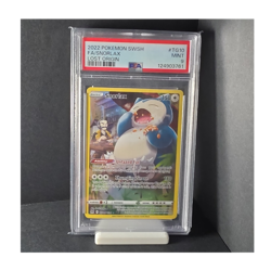Pokemon Snorlax TG10/30 Lost Origin Trainer Gallery Full Art Holo PSA 9 2022 - Image 1