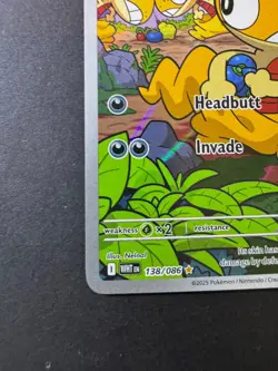 Pokemon Scraggy White Flare 138/086 Illustration Rare (Pack Fresh - Very Clean) - Image 2