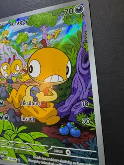 Pokemon Scraggy White Flare 138/086 Illustration Rare (Pack Fresh - Very Clean) - Image 4