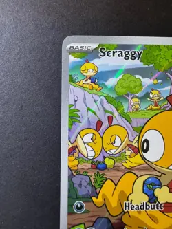 Pokemon Scraggy White Flare 138/086 Illustration Rare (Pack Fresh - Very Clean) - Image 5