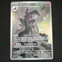 Pokemon TCG Mega Evolution Ascended Heroes Salazzle 224/217 Illustration Rare - Image 1