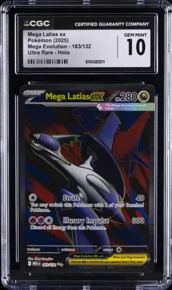 2025 POKEMON MEGA EVOLUTION ULTRA RARE HOLO MEGA EVOLUTION CGC 10 GEM MINT - Image 1