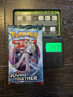 (HEAVY) 🔥2 Packs 22.47g & 22.39g Pokemon TCG Journey Together Boosters Sealed ✅ - Image 1