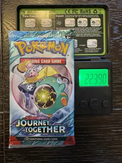 (HEAVY) 🔥2 Packs 22.47g & 22.39g Pokemon TCG Journey Together Boosters Sealed ✅ - Image 4