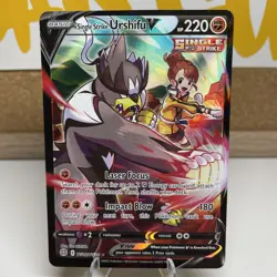 Pokemon Card Single Strike Urshifu V Brilliant Stars Trainer Gallery TG18/TG30 - Image 1
