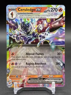 POKEMON SURGING SPARKS DOUBLE RARE CERULEDGE EX 036/191 HOLO ENGLISH - Image 1