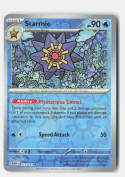 Starmie Reverse Holo 121/165 Rare 151 Pokemon Near Mint - Image 1