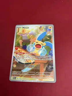 Minun 194/182 SV04: Paradox Rift Holo Pokemon - Image 2