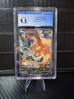 CGC 9.5/10 Charizard V (Alternate Full Art) Holo 154/172 Brilliant Stars Pokemon - Image 1