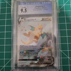 Pokemon CGC 9.5 Gem Mint Evolving Skies Alt Art Dragonite V 192/203 - Image 1