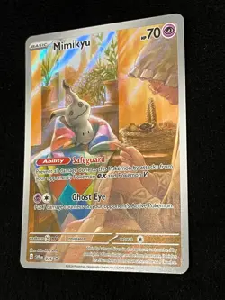 Illustration Rare MIMIKYU Pokemon Card SV Promo #75 NM - Image 4