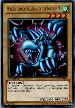 Yugioh Winged Dragon, Guardian of the Fortress #1 LCYW-EN009 1st Ed Ultra NM - Image 1