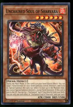 Unchained Soul of Sharvara DUNE-EN019 Yu-Gi-Oh 1st Edition NM - Image 1