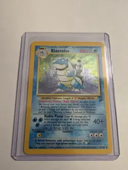 Pokemon Blastoise Base Set 2 Holo Card 002/130 MP - Image 1