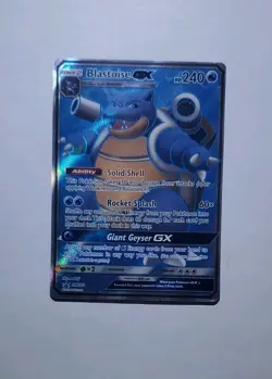 This Is A Blastoise GX Promo SM189 Holo Full Art Pokemon Card - Image 1