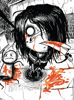 VCard Awakened Worlds: First Edition - Cyanide Box Topper Artist Card - Image 1