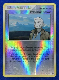 Pokemon Card - PROFESSOR ROWAN - Secret Wonders - 123/132 - Uncommon !!! - Image 1