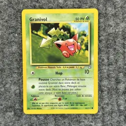 VTG Pokemon Neo Genesis Chikorita Granitivol 61/111 Common NM French - Image 1