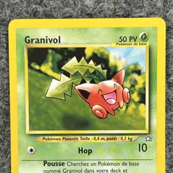 VTG Pokemon Neo Genesis Chikorita Granitivol 61/111 Common NM French - Image 3