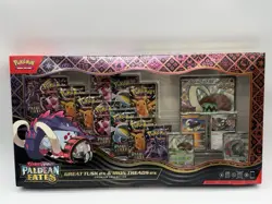 Pokemon PALDEAN FATES Great Tusk Iron Treads Ex Premium Collection SEALED NEW - Image 1
