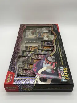 Pokemon PALDEAN FATES Great Tusk Iron Treads Ex Premium Collection SEALED NEW - Image 2