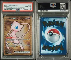 2023 Pokemon Mew ex Full Art 151 UPC Gold Metal Promo Card 205/165 PSA 10 GEM MT - Image 3
