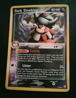 2004-Pokemon TCG-Dark Slowking-Team Rocket Returns-9/109-Holo Rare-M/NM. - Image 1