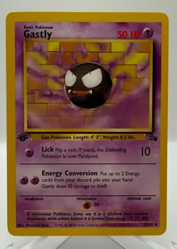 Pokemon TCG : Gastly - Fossil 1st Edition 33/62 Non Holo WOTC NM/LP - Image 2