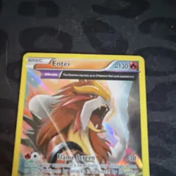 Pokemon Entei Reverse Holo Rare Θ Double 130 HP XY Ancient Origins 15/98 2015 - Image 2