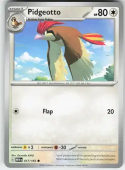 Pidgeotto 017/165 Common 151 Pokemon Near Mint - Image 1