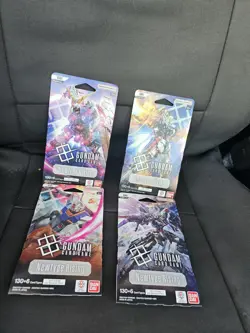 x4 GUNDAM CARD GAME Newtype Rising Booster Blister Packs GD01 English NEW SEALED - Image 1