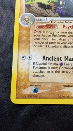 2005 Pokemon EX Deoxys Claydol Holo #5/107 - Image 5