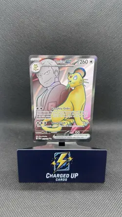 Pokemon TCG Team Rockets Persian EX Full Art 219/182 Destined Rivals Ultra Rare - Image 1