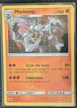 Machamp #65/145 *COSMOS HOLO* (SM Promo) Pokemon *BLISTER EXCLUSIVE* NM - Image 1