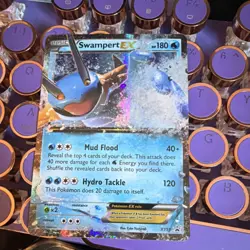 Pokemon Swampert EX Promo Holo Basic 180 HP XY XY55 Mud Flood Hydro Tackle 2015 - Image 1
