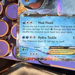 Pokemon Swampert EX Promo Holo Basic 180 HP XY XY55 Mud Flood Hydro Tackle 2015 - Image 3