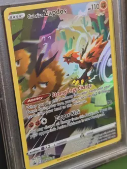 Pokemon Galarian Zapdos 283 Crown Zenith 2023 Black Star Promo PSA 9 Mint - Image 2